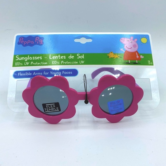 Girl’s Peppa Pig Flower Shape Cartoon Sunglasses - Picture 3 of 4